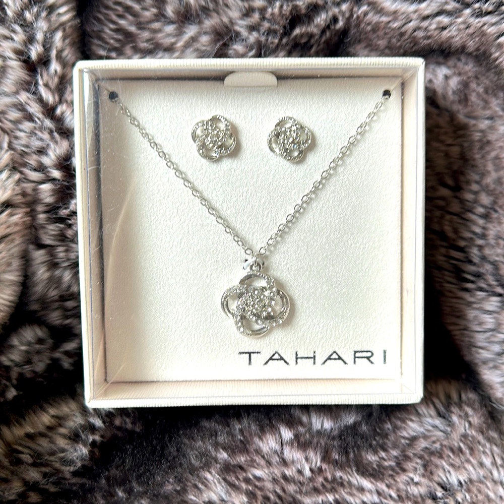TAHARI necklace and earring set